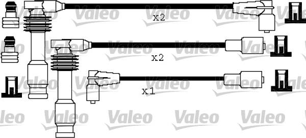 Valeo 346194 - Kit de câbles d'allumage cwaw.fr