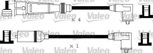 Valeo 346176 - Kit de câbles d'allumage cwaw.fr