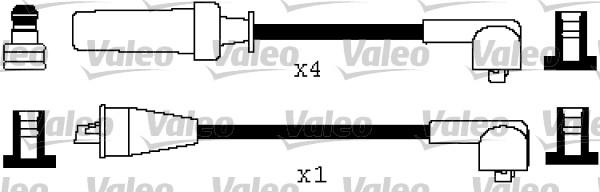 Valeo 346399 - Kit de câbles d'allumage cwaw.fr