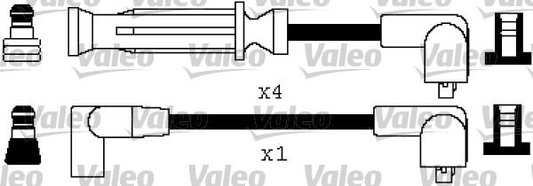 Valeo 346345 - Kit de câbles d'allumage cwaw.fr