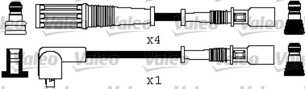 Valeo 346358 - Kit de câbles d'allumage cwaw.fr