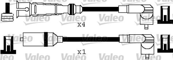 Valeo 346362 - Kit de câbles d'allumage cwaw.fr