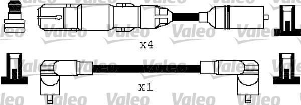 Valeo 346318 - Kit de câbles d'allumage cwaw.fr