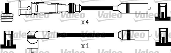 Valeo 346385 - Kit de câbles d'allumage cwaw.fr