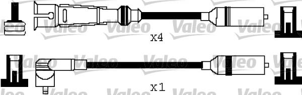 Valeo 346320 - Kit de câbles d'allumage cwaw.fr