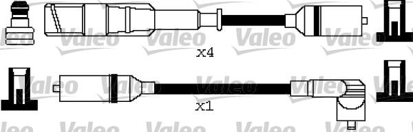 Valeo 346372 - Kit de câbles d'allumage cwaw.fr