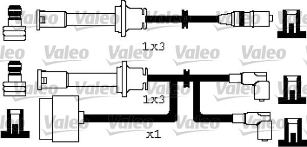 Valeo 346249 - Kit de câbles d'allumage cwaw.fr