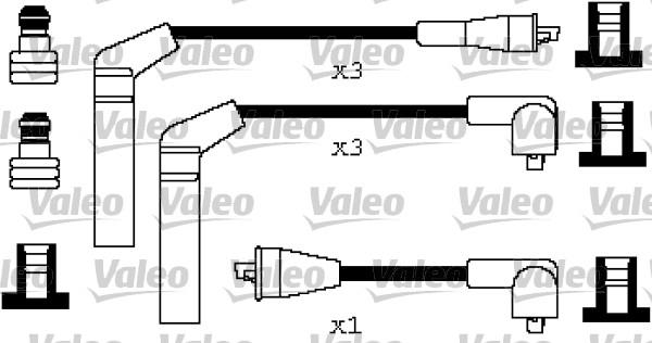 Valeo 346255 - Kit de câbles d'allumage cwaw.fr