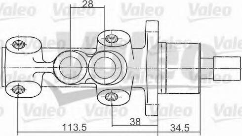 Valeo 350809 - Maître-cylindre de frein cwaw.fr