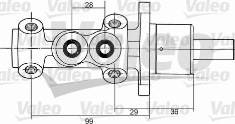 Valeo 350824 - Maître-cylindre de frein cwaw.fr