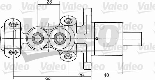 Valeo 350704 - Maître-cylindre de frein cwaw.fr