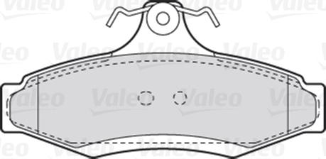 Valeo 301902 - Kit de plaquettes de frein, frein à disque cwaw.fr