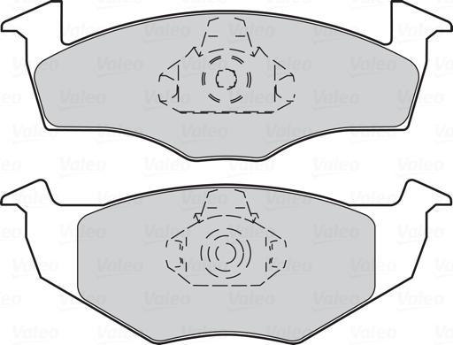 Valeo 301403 - Kit de plaquettes de frein, frein à disque cwaw.fr