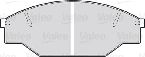 Valeo 301402 - Kit de plaquettes de frein, frein à disque cwaw.fr