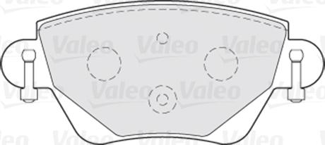 Valeo 301434 - Kit de plaquettes de frein, frein à disque cwaw.fr