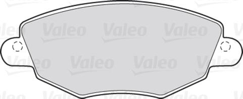 Valeo 301433 - Kit de plaquettes de frein, frein à disque cwaw.fr