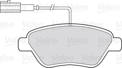 Valeo 301426 - Kit de plaquettes de frein, frein à disque cwaw.fr