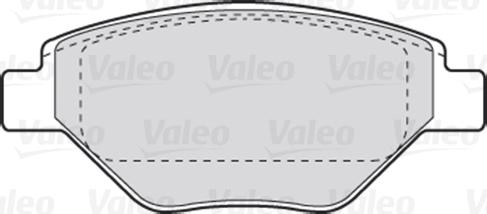 Valeo 301557 - Kit de plaquettes de frein, frein à disque cwaw.fr