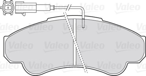 Valeo 301569 - Kit de plaquettes de frein, frein à disque cwaw.fr