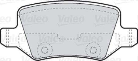 Valeo 301583 - Kit de plaquettes de frein, frein à disque cwaw.fr