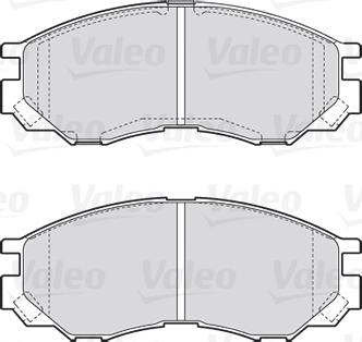 Valeo 670522 - Kit de plaquettes de frein, frein à disque cwaw.fr