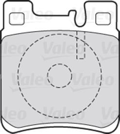 Valeo 301617 - Kit de plaquettes de frein, frein à disque cwaw.fr