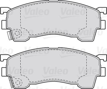 Valeo 301629 - Kit de plaquettes de frein, frein à disque cwaw.fr