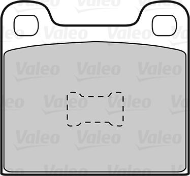 Valeo 301099 - Kit de plaquettes de frein, frein à disque cwaw.fr