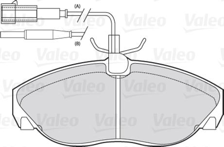 Valeo 301010 - Kit de plaquettes de frein, frein à disque cwaw.fr