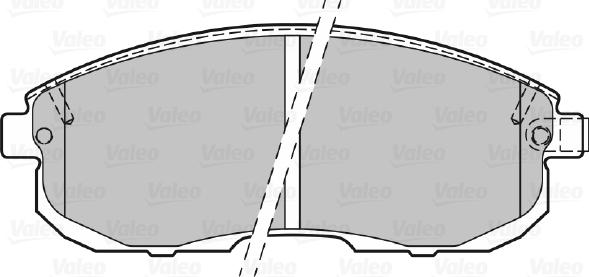 Valeo 301011 - Kit de plaquettes de frein, frein à disque cwaw.fr