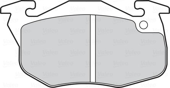 Valeo 301081 - Kit de plaquettes de frein, frein à disque cwaw.fr