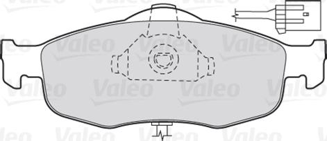 Valeo 301033 - Kit de plaquettes de frein, frein à disque cwaw.fr