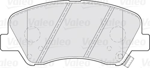 Valeo 670300 - Kit de plaquettes de frein, frein à disque cwaw.fr