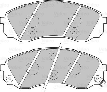 Valeo 301077 - Kit de plaquettes de frein, frein à disque cwaw.fr