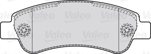 Valeo 301892 - Kit de plaquettes de frein, frein à disque cwaw.fr