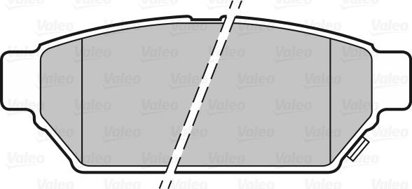 Valeo 301844 - Kit de plaquettes de frein, frein à disque cwaw.fr