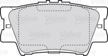 Valeo 301819 - Kit de plaquettes de frein, frein à disque cwaw.fr