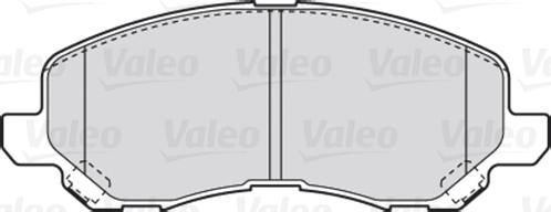 Valeo 670886 - Kit de plaquettes de frein, frein à disque cwaw.fr