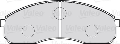 Valeo 301821 - Kit de plaquettes de frein, frein à disque cwaw.fr