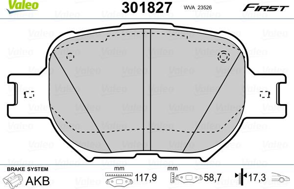 AISIN SN671 - Kit de plaquettes de frein, frein à disque cwaw.fr