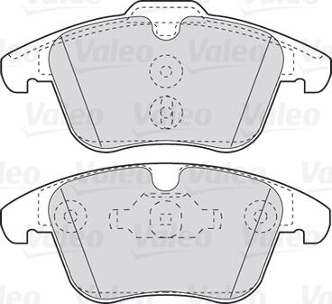 Valeo 301879 - Kit de plaquettes de frein, frein à disque cwaw.fr