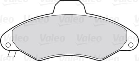 Valeo 301399 - Kit de plaquettes de frein, frein à disque cwaw.fr