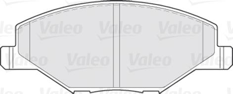 Valeo 301354 - Kit de plaquettes de frein, frein à disque cwaw.fr