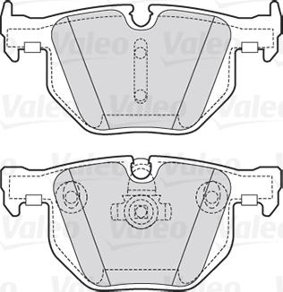 Valeo 301754 - Kit de plaquettes de frein, frein à disque cwaw.fr