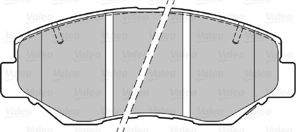 Valeo 670757 - Kit de plaquettes de frein, frein à disque cwaw.fr