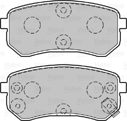 Valeo 301706 - Kit de plaquettes de frein, frein à disque cwaw.fr