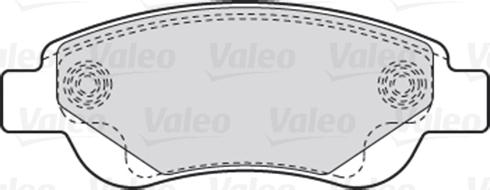 Valeo 670718 - Kit de plaquettes de frein, frein à disque cwaw.fr