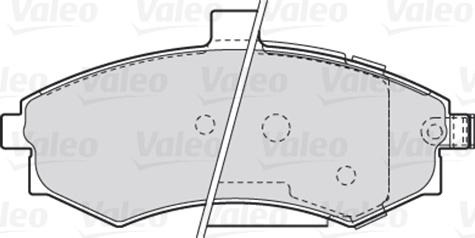 Valeo 301781 - Kit de plaquettes de frein, frein à disque cwaw.fr