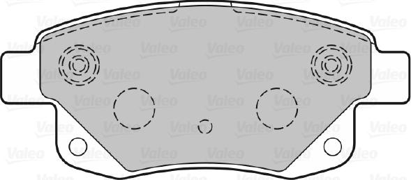 Valeo 301738 - Kit de plaquettes de frein, frein à disque cwaw.fr