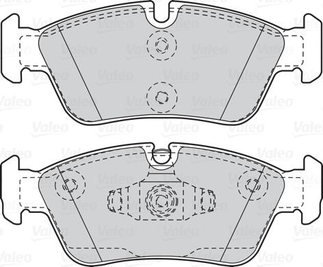 Valeo 302050 - Kit de plaquettes de frein, frein à disque cwaw.fr